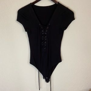 Black laced bodysuit